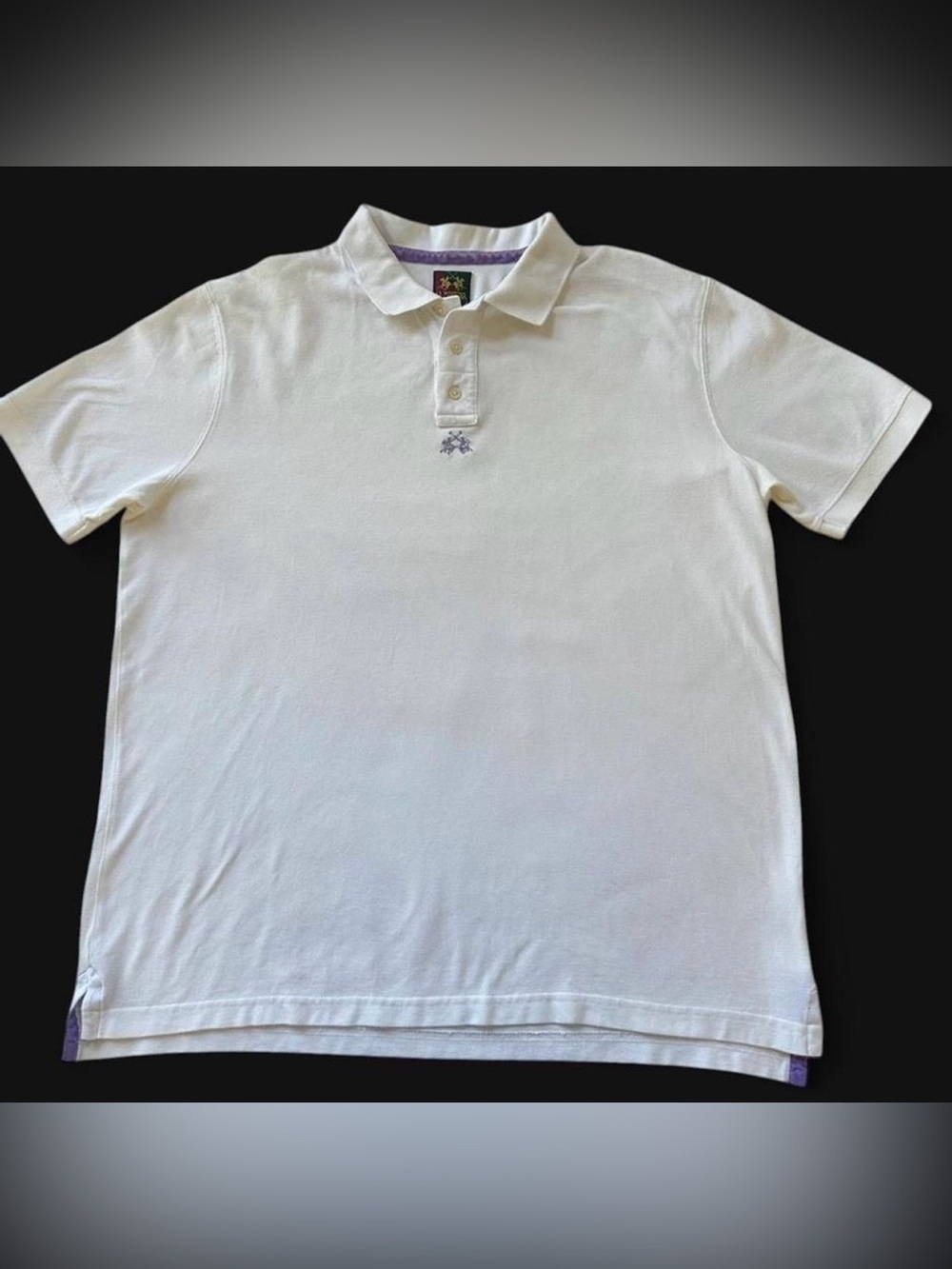 La Martina White Polo Shirt XXL-Saddlery Classic Heritage Retro Sportswear Y2K